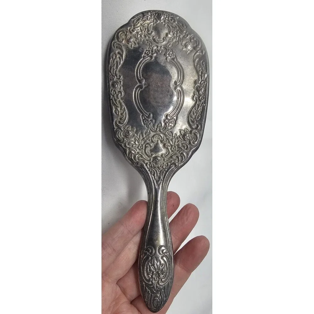 Vtg Silverplate Vanity Set 8